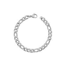 Silver Figaro Chain Bracelet