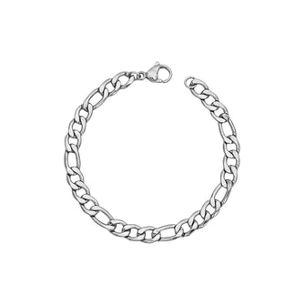 Silver Figaro Chain Bracelet