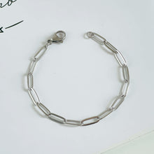 Silver Paperclip Chain Bracelet Bracelets