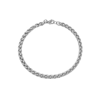 Silver Wheat Chain Bracelet