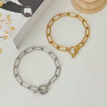 Toggle Link Chain Bracelet - Gold Bracelets