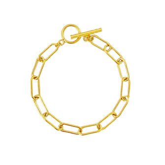 Toggle Link Chain Bracelet - Gold