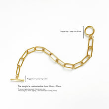 Toggle Link Chain Bracelet - Gold Bracelets