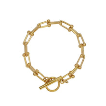 U Chain Toggle Hardware Bracelet - Gold Bracelets