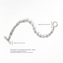 U Chain Toggle Hardware Bracelet - Silver Bracelets