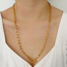 U Chain Toggle Hardware Necklace - Gold Necklaces